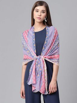 WEAVERS VILLA - Multi-Color Printed Scarf