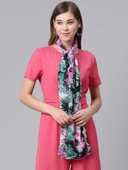 WEAVERS VILLA - Multi-Color Tropical Print Scarf