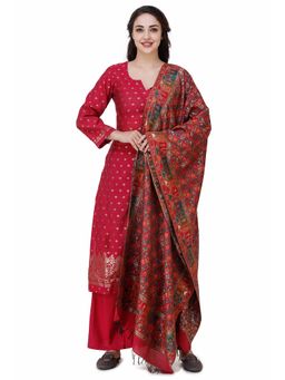 Safaa - Weaving Jamdaani Concepts Silk Suit-Unstiched