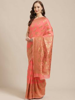 Sareemall - Peach Printed Printed Saree