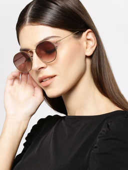 Twenty Dresses by Nykaa Fashion - Gold Not That Shady Sunglasses