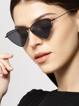 Twenty Dresses by Nykaa Fashion - Black Love In Triangles Sunglasses