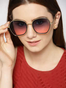 Twenty Dresses by Nykaa Fashion - Gold Through My Tinted Sunglasses