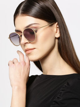 Twenty Dresses by Nykaa Fashion - Gold Making It Clear Sunglasses
