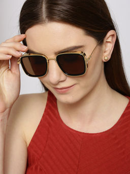 Twenty Dresses by Nykaa Fashion - Gold Dedicated To Your Eyes Sunglasses