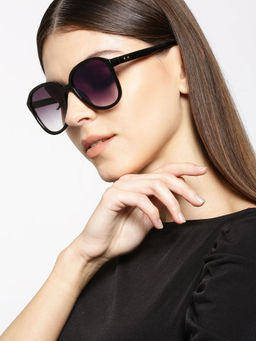Twenty Dresses by Nykaa Fashion - Black Long Live Retro Sunglasses