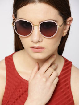 Twenty Dresses by Nykaa Fashion - Gold In A Haze Sunglasses