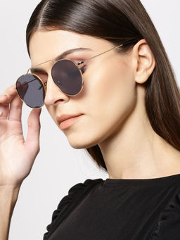 Twenty Dresses by Nykaa Fashion - Gold Always The Cool One Sunglasses