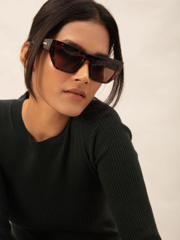 Twenty Dresses by Nykaa Fashion - Brown Towards The Sun Sunglasses