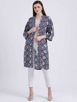 Zink London - Multi-Color Printed Shrug
