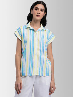 FABLE STREET - Blue Stripes Shirt
