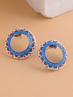 Shoshaa - Multi-Color Brass Earrings