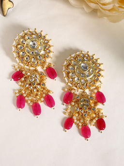 Shoshaa - Purple Brass Earrings