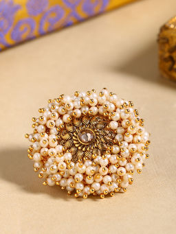 Shoshaa - Gold Brass Ring