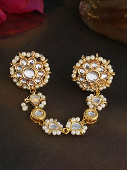 Shoshaa - Gold Dual Kundan Ring