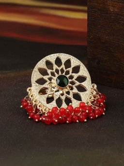 Shoshaa - Red Gold Tone Adjustable Ring