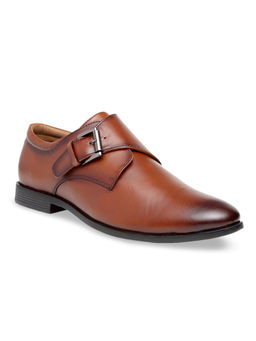 Teakwood - Brown Solid Monk Straps