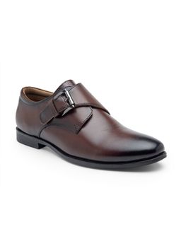 Teakwood - Tan Solid Monk Straps