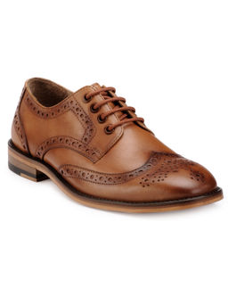 Teakwood - Brown Textured Casual Shoes