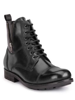 Teakwood - Black Solid Chukka Boots