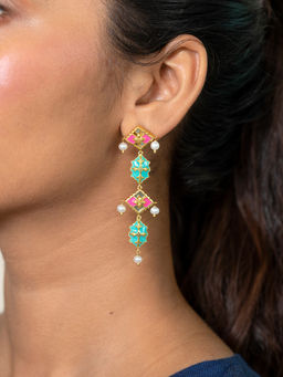 Shaya by CaratLane - Gallan Goodiyan Earrings in Gold Plated Brass