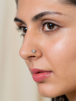 Shaya by CaratLane - 925 Silver Shaya by CaratLane Antique Mamaims Beach Stroll Nose Pin in