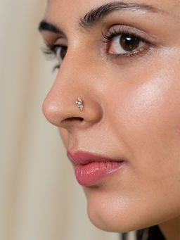 Shaya by CaratLane - 925 Silver Shaya by CaratLane Antique Pis Bank Visit Nose Pin in