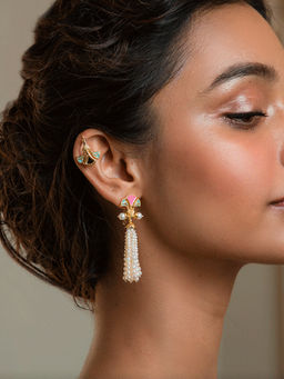 Shaya by CaratLane - Chalka Re Earrings in Gold Plated Brass