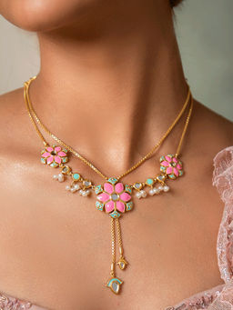 Shaya by CaratLane - Gal Mithi Necklace in Gold Plated Brass