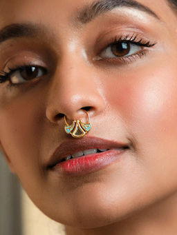 Shaya by CaratLane - Chalka Re Septum Ring in Gold Plated Brass