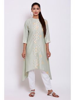 Biba - Green Printed Kurta