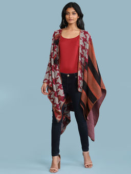 Aarke Ritu Kumar - Black & Red Printed Cover-Up