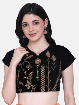 Shaily - Black Velvet Blouse