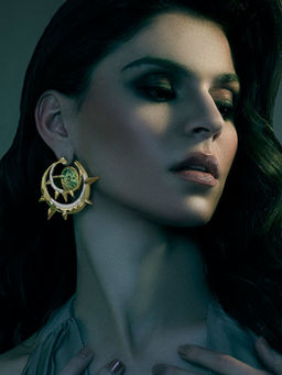 Shaze - Crescent Moon Earrings For Women