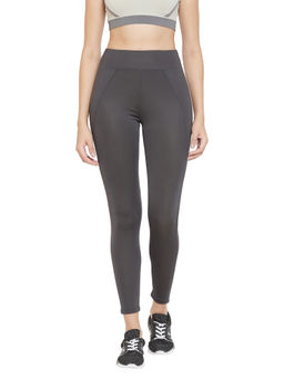 Athlisis - Women Grey Ankle-Length Fitness Leggings