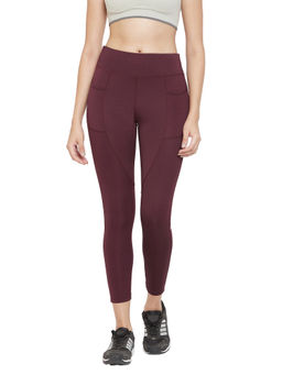 Athlisis - Women Maroon Performance Quick Dry Training Tights