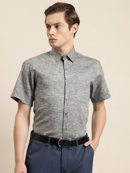 SOJANYA - Cotton Blend Grey Classic Casual Shirt