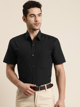 SOJANYA - Cotton Black Classic Casual Shirt