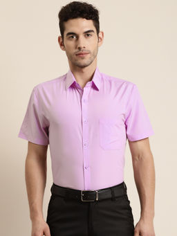 SOJANYA - Cotton Purple Classic Casual Shirt