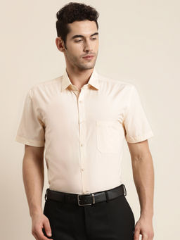 SOJANYA - Cotton Tan Classic Casual Shirt