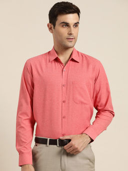 SOJANYA - Cotton Coral Casual Classic Shirt