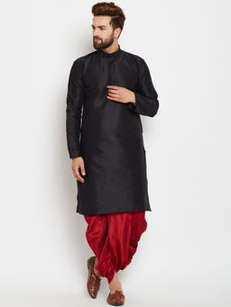 SOJANYA - Dupion Silk Dhoti Pant And Kurta (Set of 2)