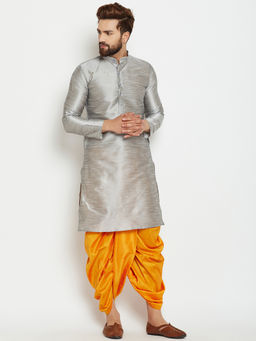 SOJANYA - Dupion Silk Dhoti Pant And Kurta (Set of 2)