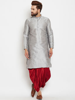 SOJANYA - Dupion Silk Dhoti Pant And Kurta (Set of 2)