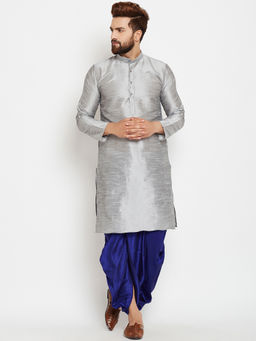 SOJANYA - Dupion Silk Dhoti Pant And Kurta (Set of 2)