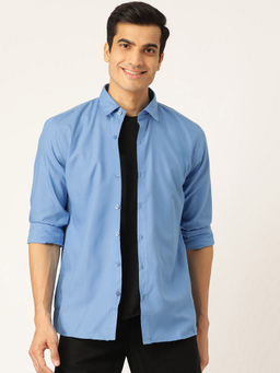 SOJANYA - Cotton Blue Casual Shirt