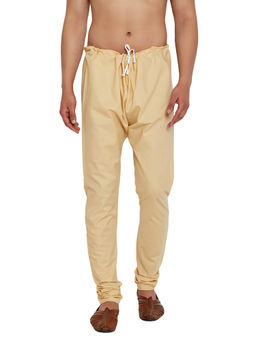 SOJANYA - Beige Cotton Churidaar Pyjama