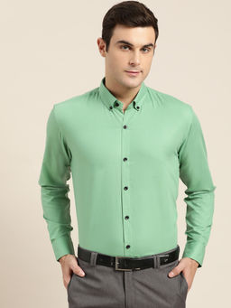 SOJANYA - Cotton Green Formal Shirt