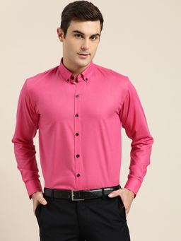 SOJANYA - Cotton Dark Pink Formal Shirt