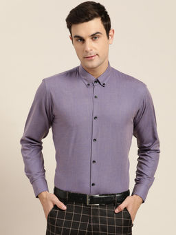 SOJANYA - Cotton Purple Formal Shirt